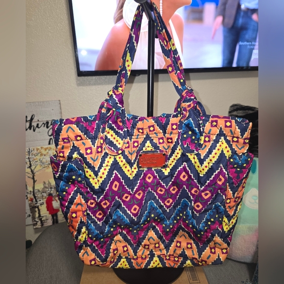 Marc By Marc Jacobs Handbags - Marc By Marc Jacobs Quilted Pattern Tote Bag - Multicolor EUC